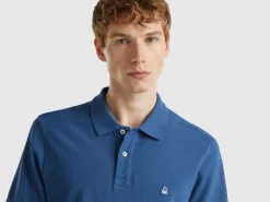Air force blue regular fit polo