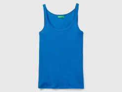 Air Force blue tank top in pure cotton