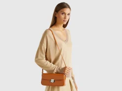 Baguette bag in synthetic leather