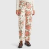 Balloon fit floral jeans