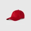 Baseball hat with embroidered logo
