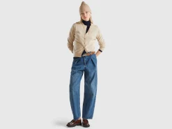 Beige cardigan in pure cashmere