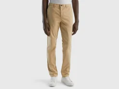 Beige slim fit chinos