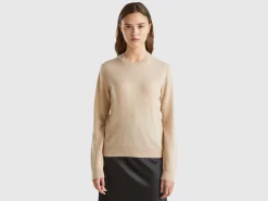 Beige sweater in pure cashmere