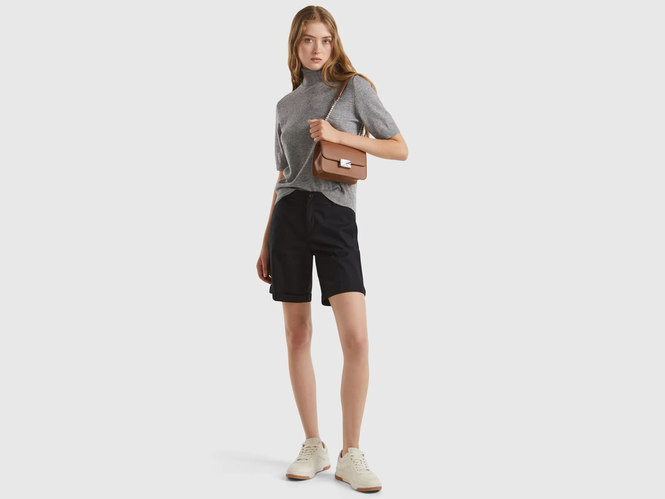 Bermudas in stretch cotton