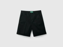 Bermudas in stretch cotton
