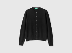 Black cardigan in pure cashmere