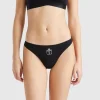Black Christmas briefs with gift embroidery