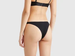 Black Christmas briefs with reindeer embroidery