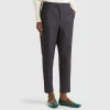 Black pinstripe joggers