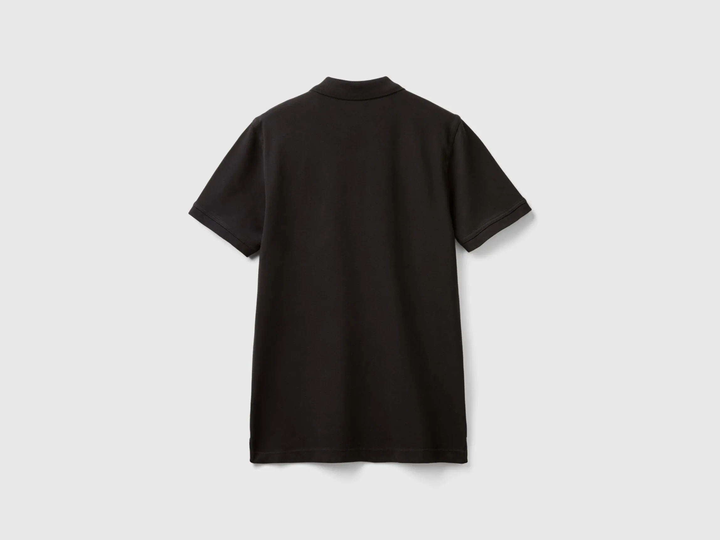 Black slim fit polo