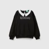 Black Wednesday Addams collared sweatshirt