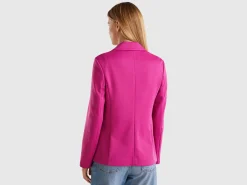 Blazer in cotton blend