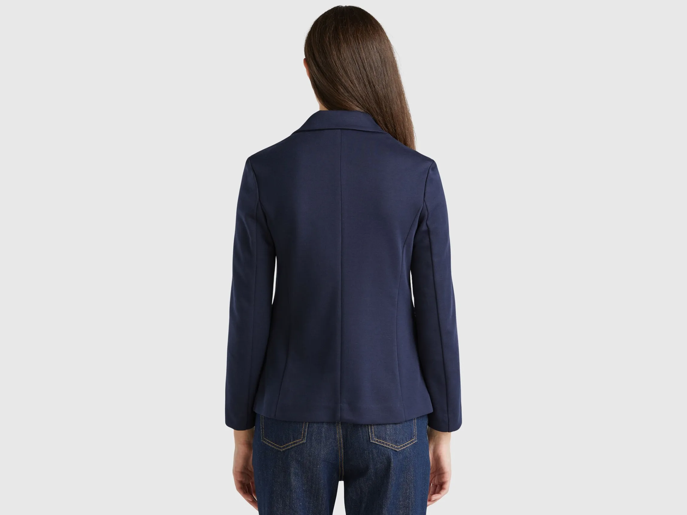 Blazer in cotton blend
