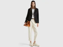 Blazer in cotton blend