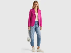 Blazer in cotton blend
