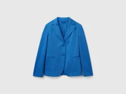 Blazer in cotton blend