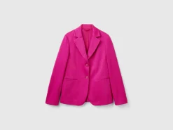 Blazer in cotton blend