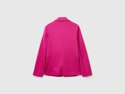 Blazer in cotton blend