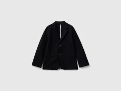 Blazer in stretch viscose blend