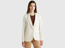 Blazer in stretch viscose blend