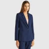 Blazer in stretch viscose blend