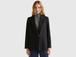 Blazer in stretch viscose blend