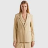Blazer in stretch viscose blend