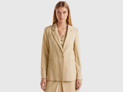 Blazer in stretch viscose blend