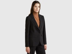 Blazer in stretch viscose blend
