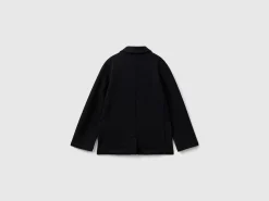 Blazer in stretch viscose blend