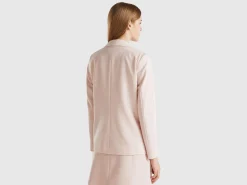Blazer in stretch viscose blend