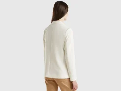 Blazer in stretch viscose blend