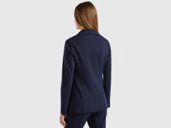 Blazer in stretch viscose blend