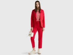 Blazer in stretch viscose blend