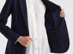 Blazer in stretch viscose blend