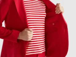 Blazer in stretch viscose blend