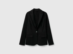 Blazer in stretch viscose blend