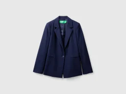 Blazer in stretch viscose blend