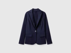Blazer in stretch viscose blend