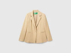 Blazer in stretch viscose blend