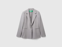 Blazer in stretch viscose blend
