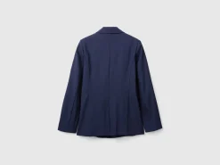 Blazer in stretch viscose blend