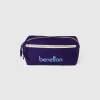 Blue beauty case in pure cotton