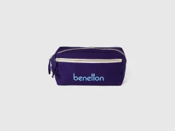 Blue beauty case in pure cotton