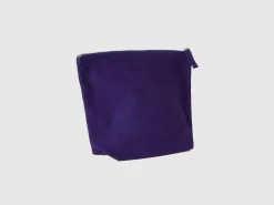 Blue clutch in pure cotton