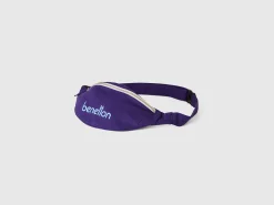 Blue pouch in pure cotton