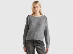 Boat neck sweater