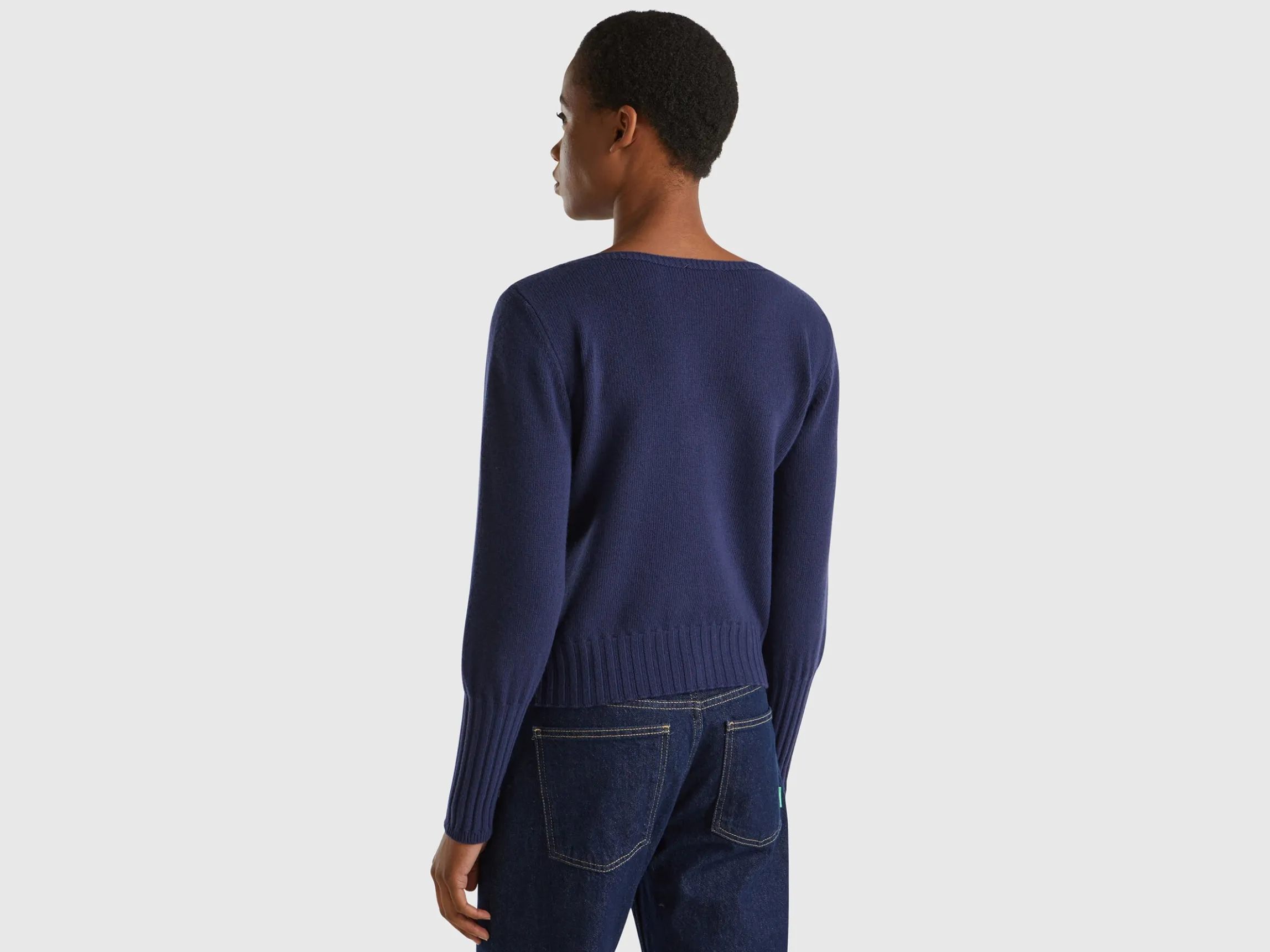 Boat neck sweater