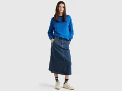 Boat neck sweater in pure Merino wool